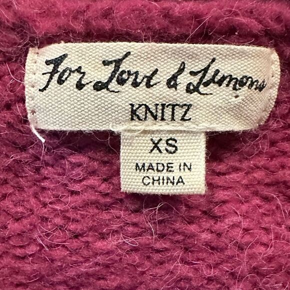 For love and lemons Dylan boyfriend oversized alpaca sweater - Picture 7 of 8